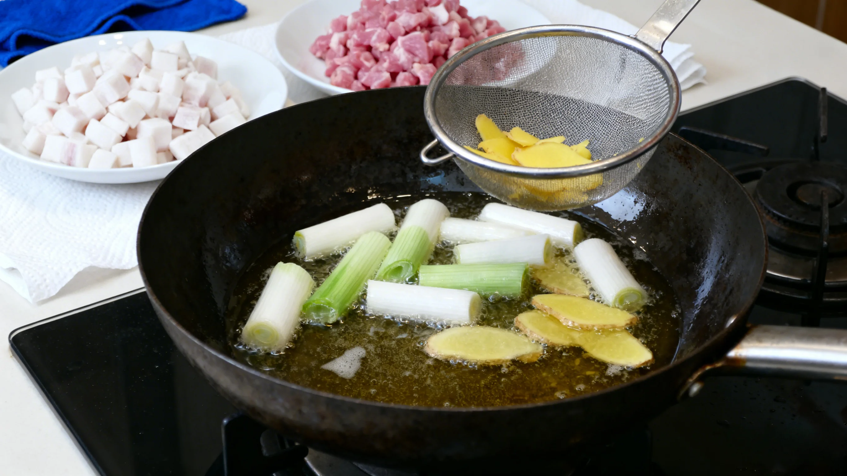 Stir-Frying Meat Dices
