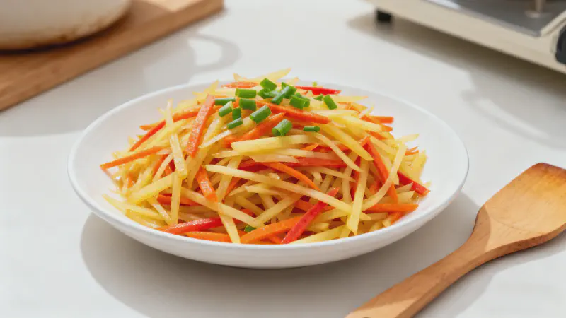 Featured image of post Carrot and Potato Shreds: The Crispy, Appetizing Classic Stir-Fry