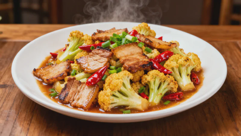 Cauliflower Stir-fry with Pork: The Ultimate Rice Companion with 'Blanch & Dry-Roast' Secrets