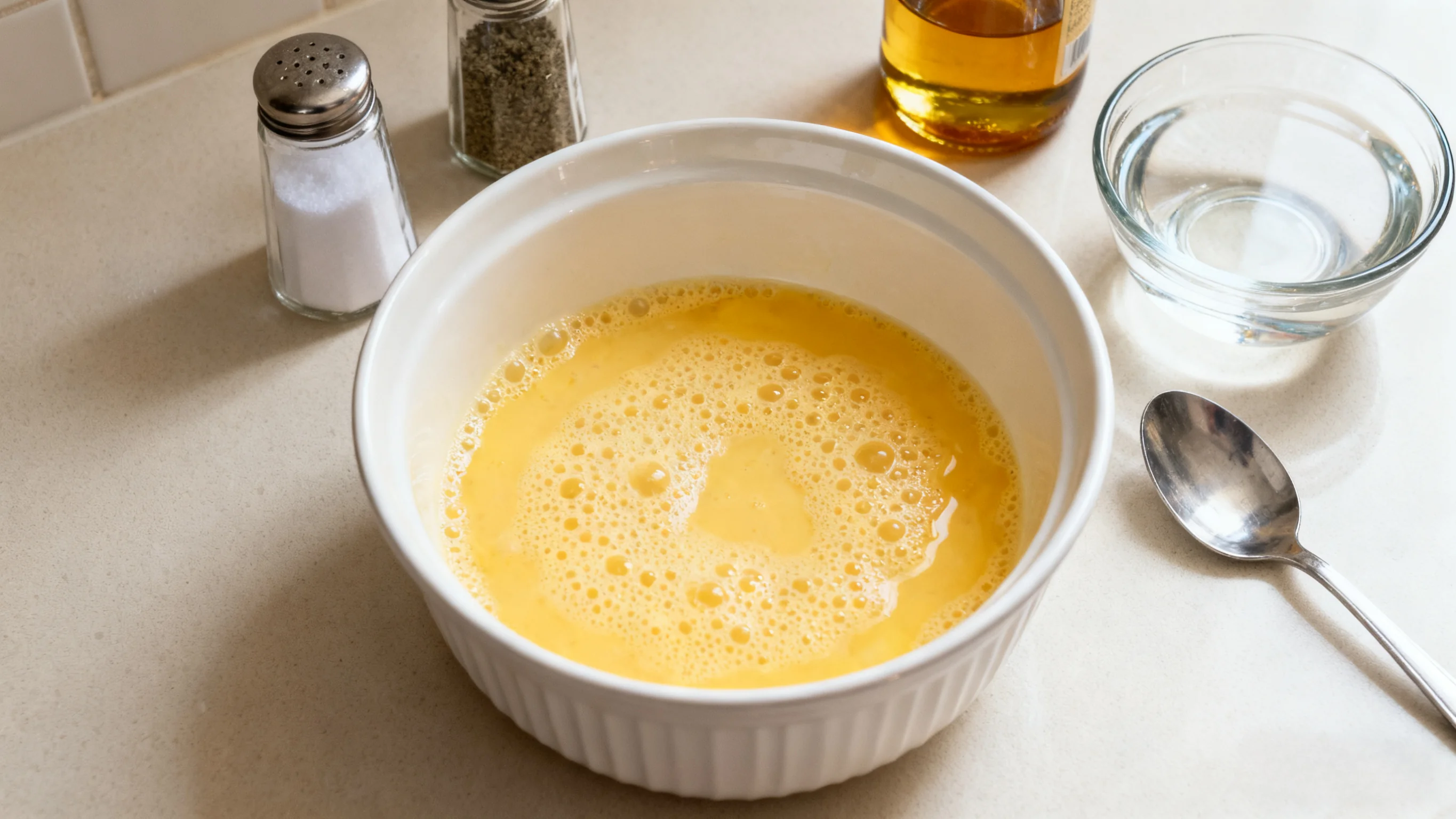 Preparing Egg Mixture