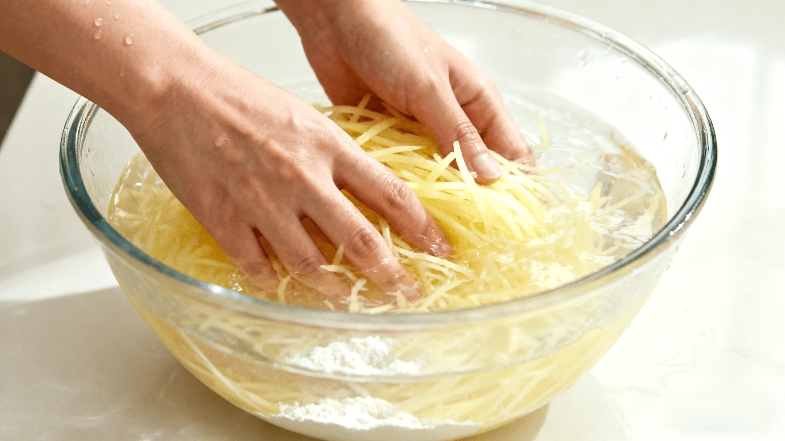 Washing Potato Shreds