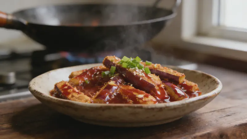 Featured image of post Rice Killer! Crispy Sauce-Glazed Eggplant Strips: The Secret to Crunchy Outside, Tender Inside