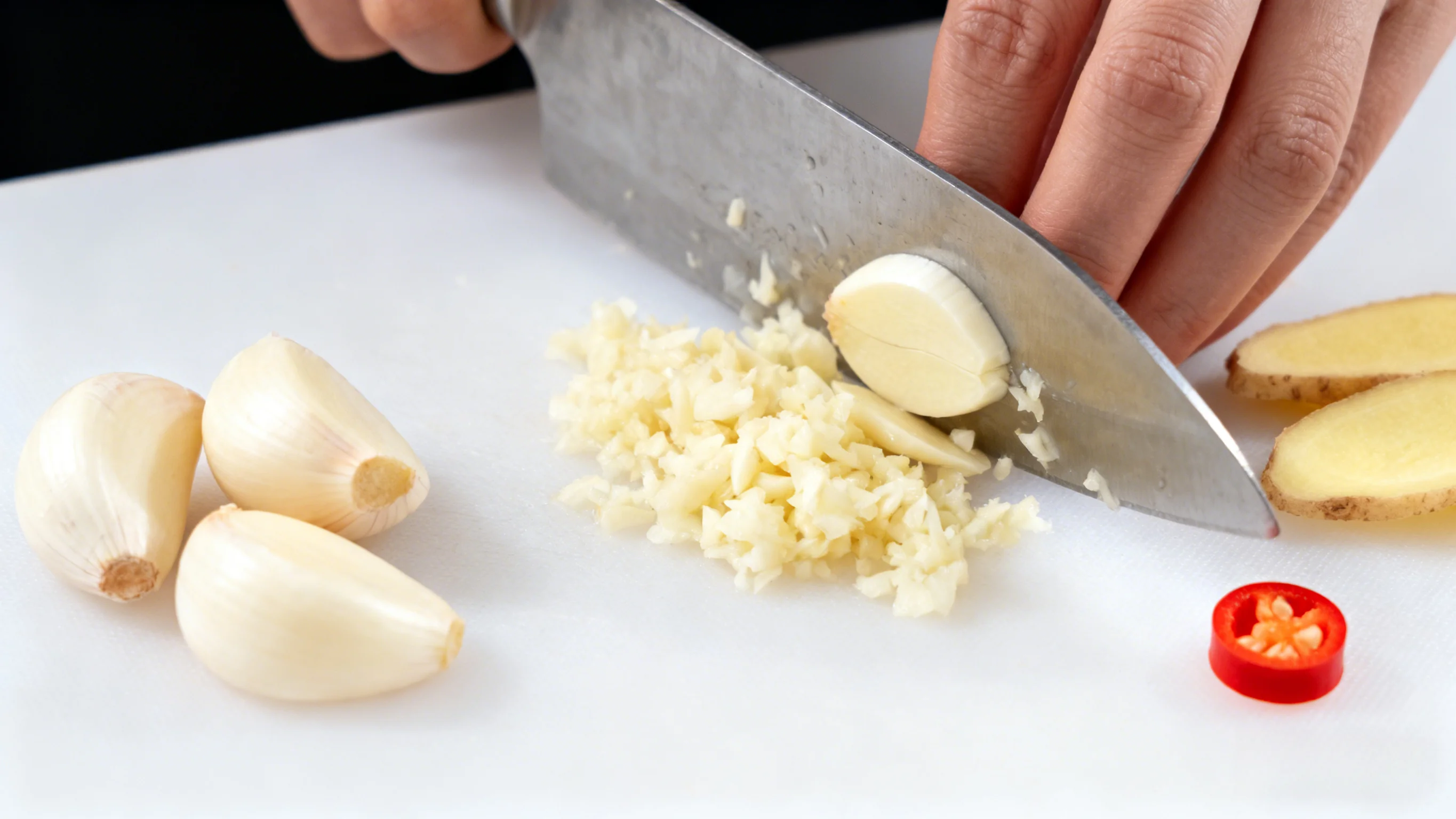 Preparing Garlic