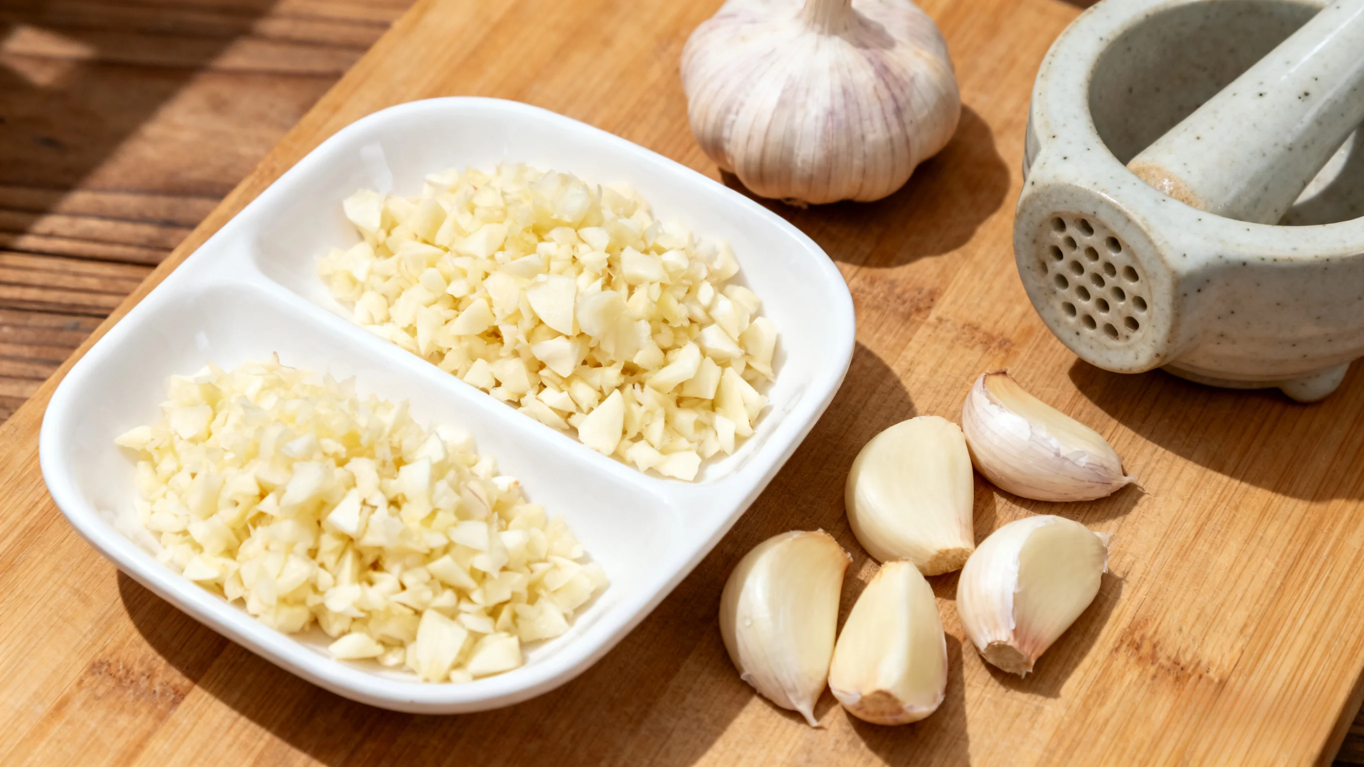 Preparing Garlic