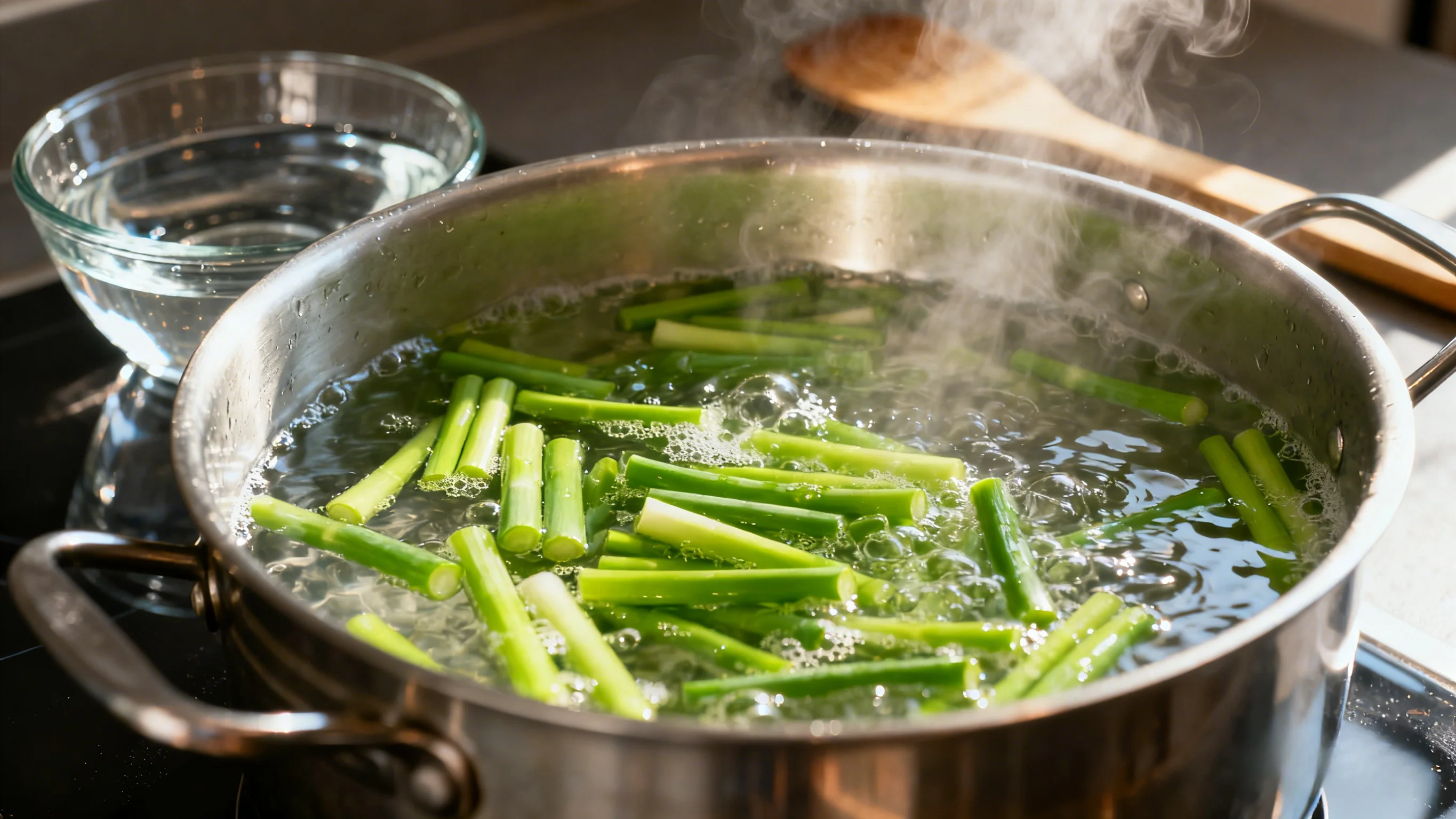 Blanching Sprouts