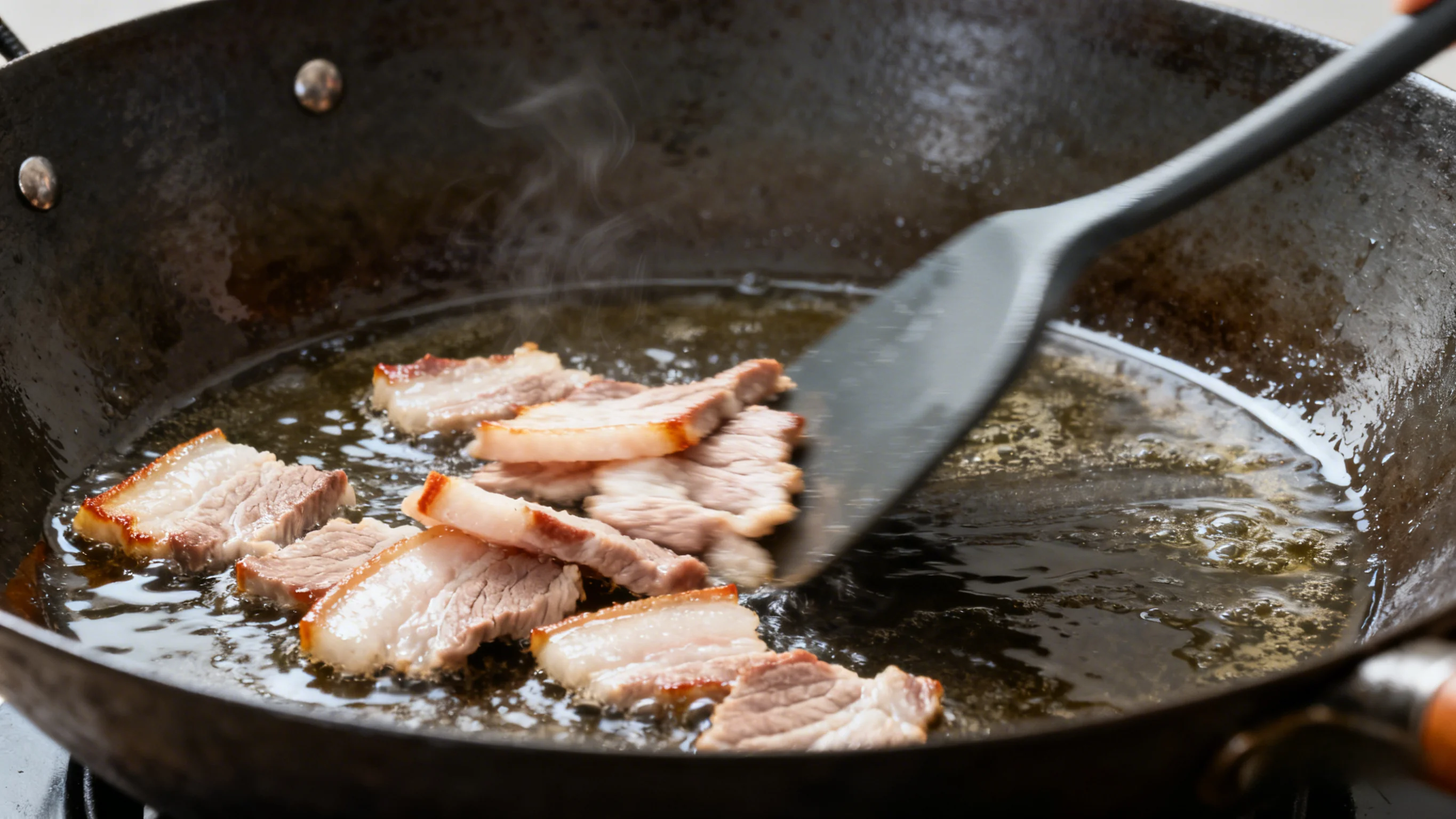 Stir-frying Pork