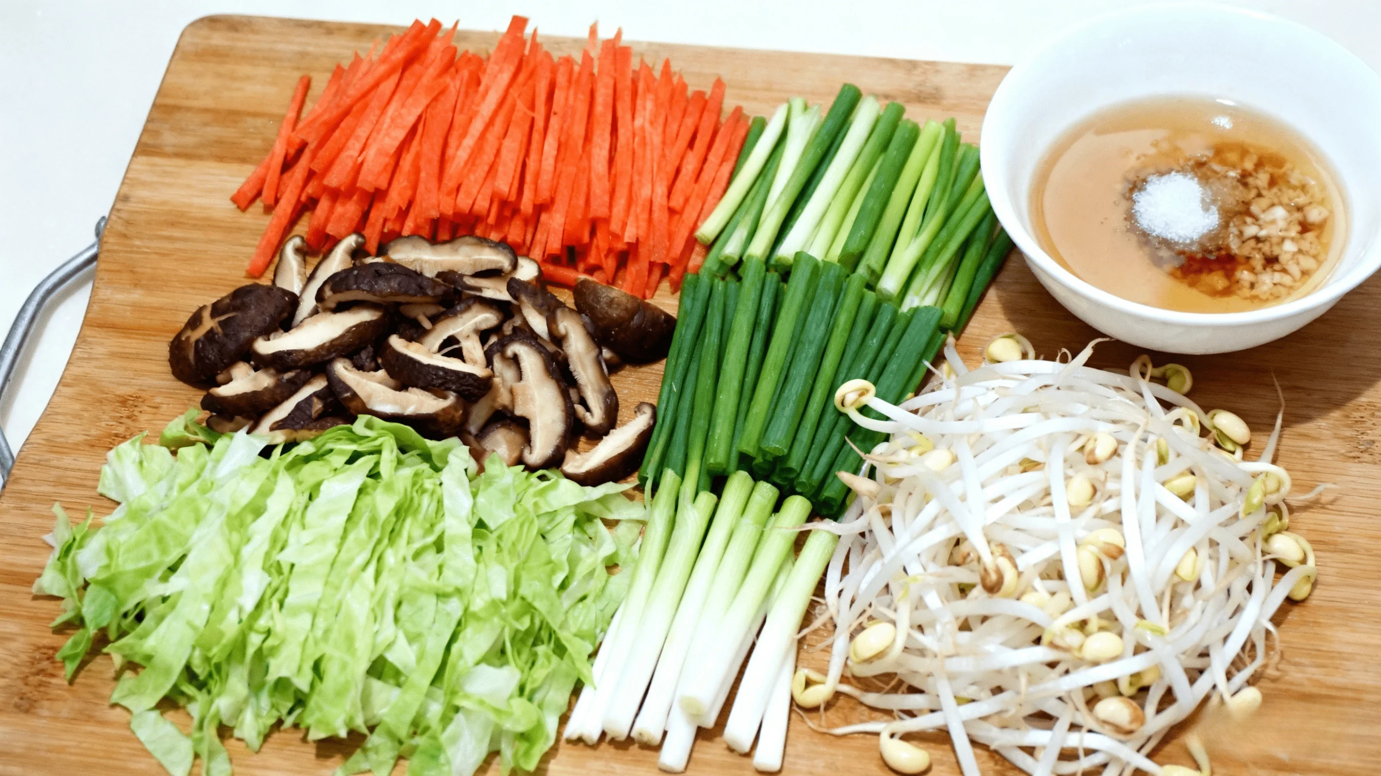 Preparing Ingredients and Sauce