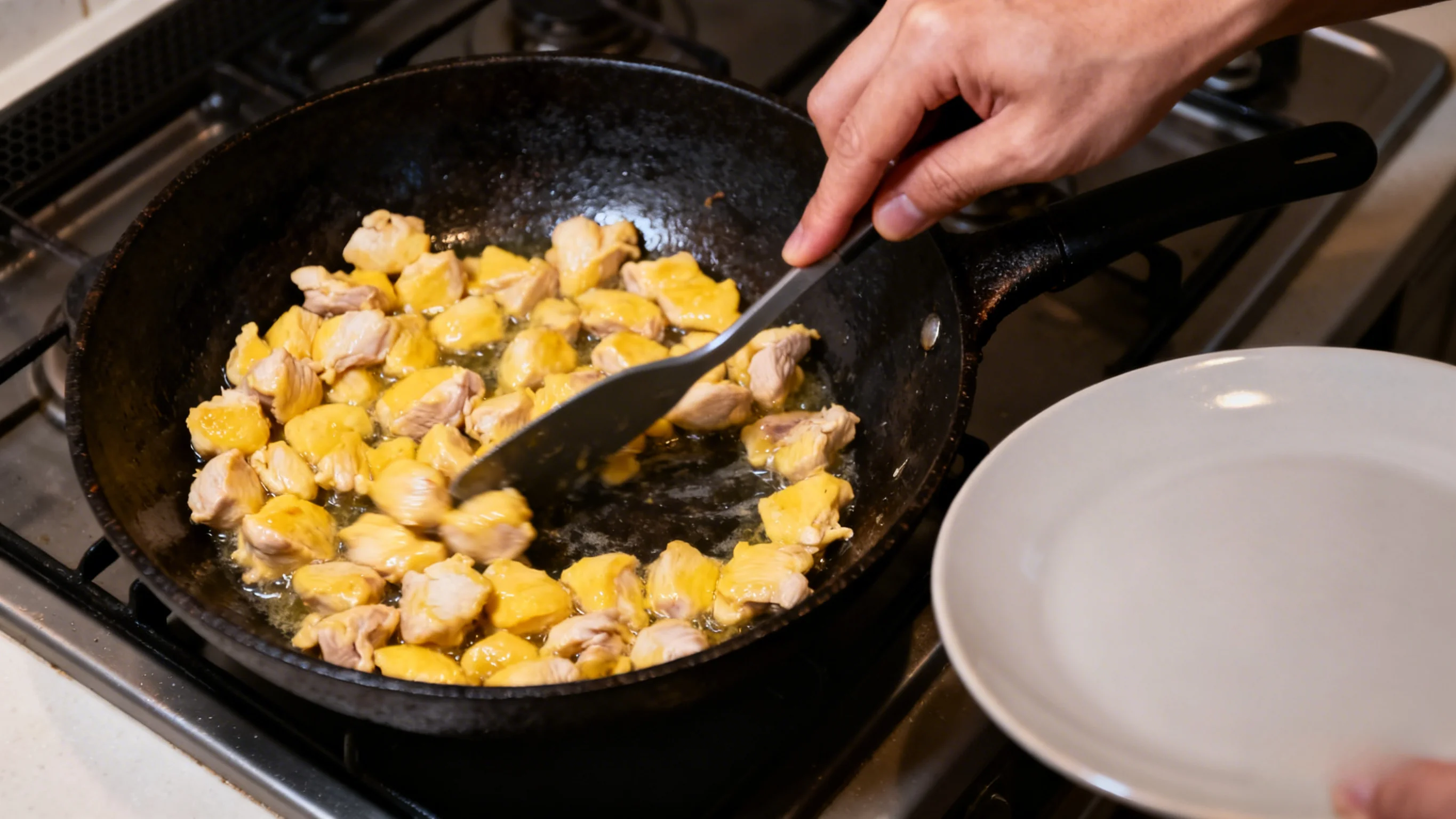 Quick-frying Chicken