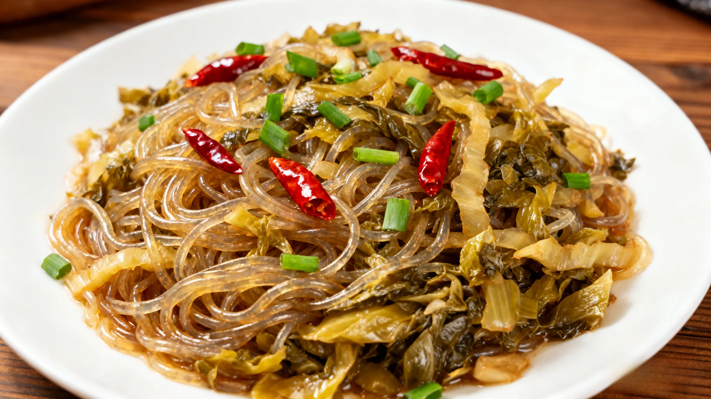 Pickled Cabbage Stir-fry Noodles Final Dish