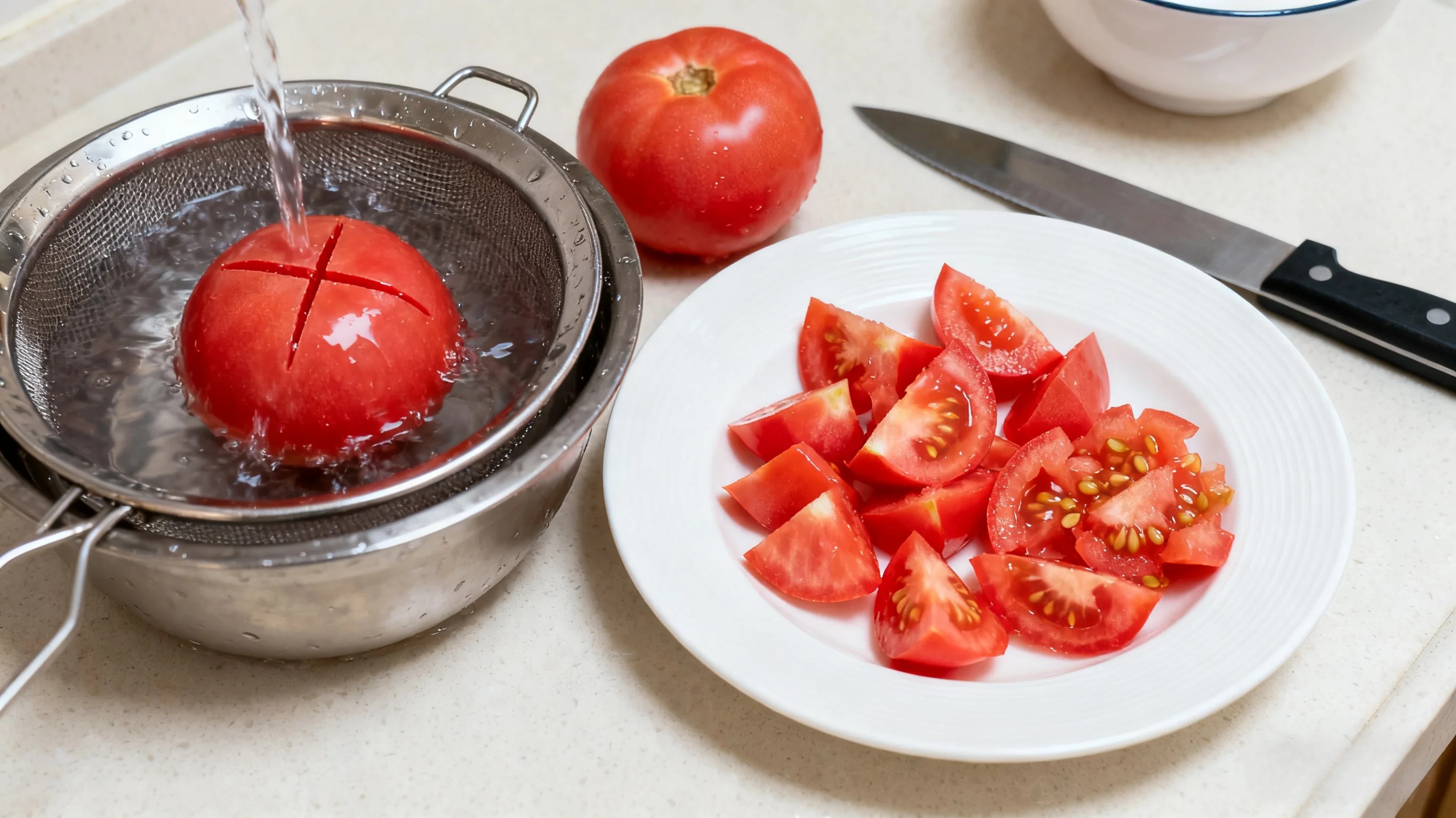 Preparing Tomatoes