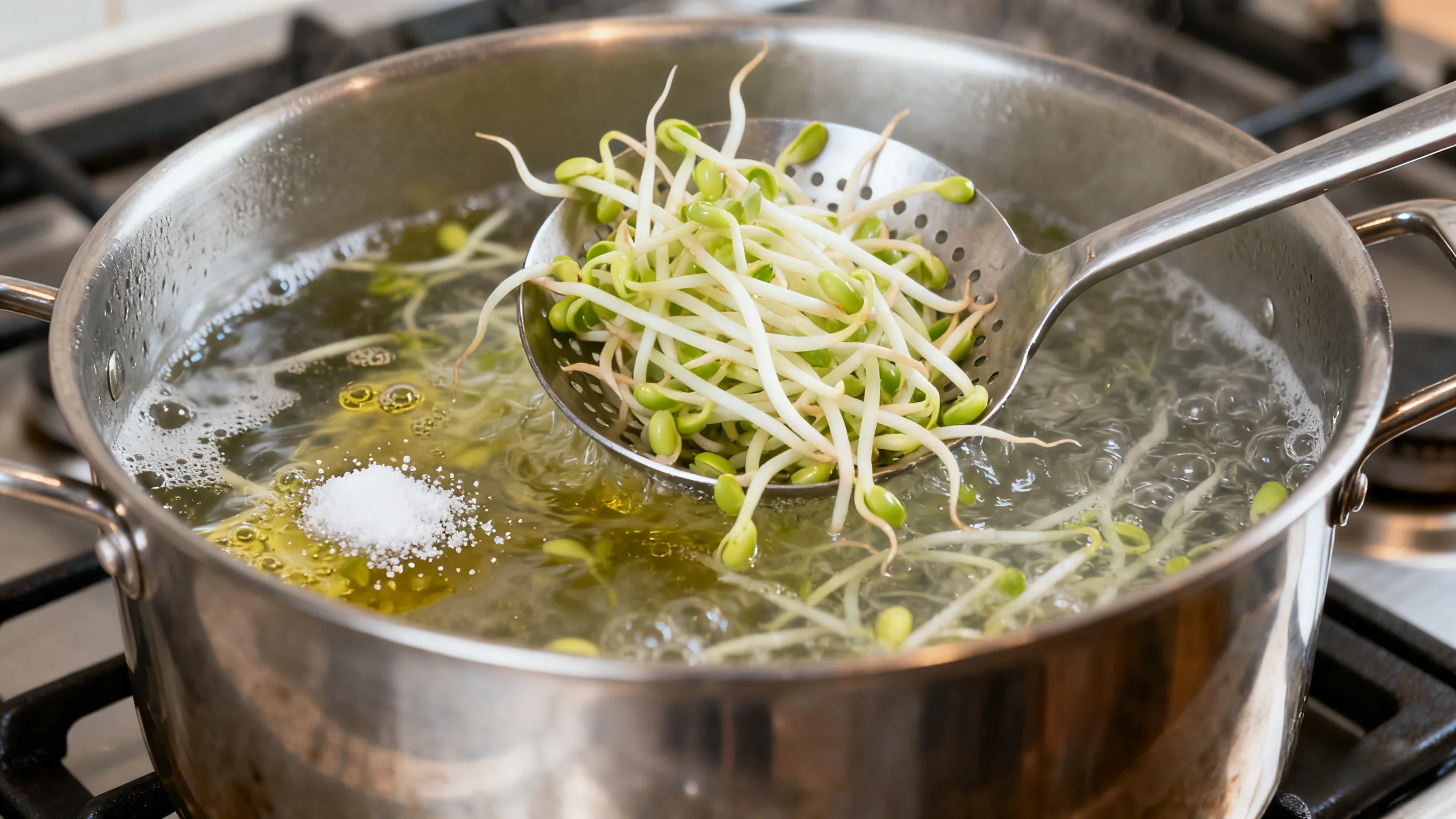 Blanching Sprouts