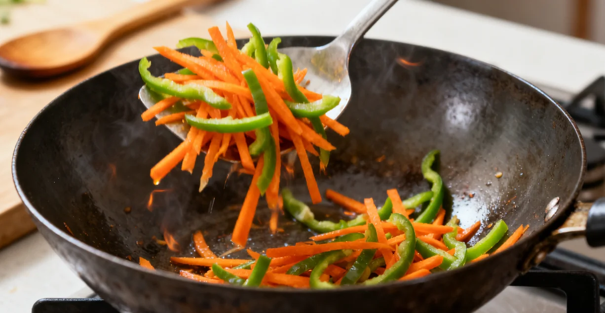 Stir-frying Vegetables