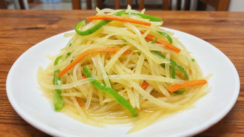 Vinegar-Glazed Shredded Potatoes: Secret to Perfect Crispness and Sourness